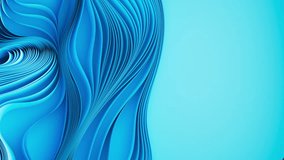 Blue layers of cloth warping. Abstract fabric twist motion. 3d render animation. 3D Illustration - Powered by Shutterstock - Get 15% off with code: PIKWIZARD15