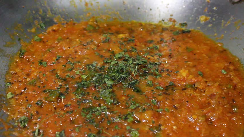 indian veg gravy vegetable  footage