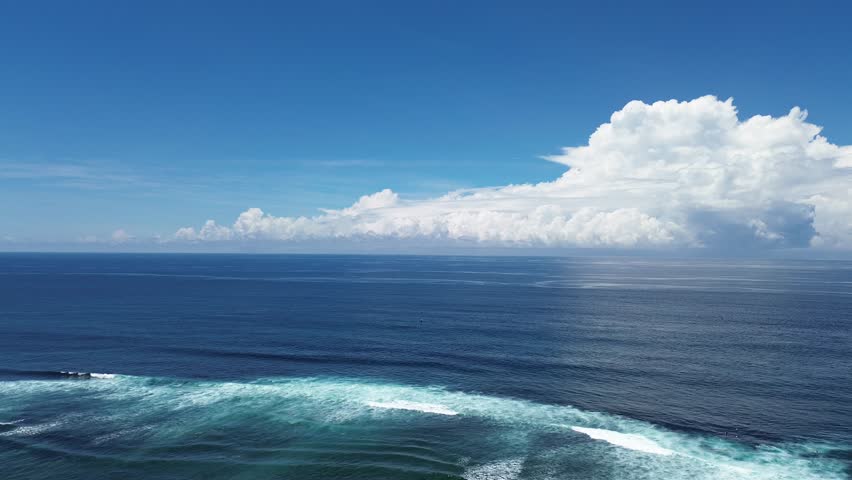 Indian Ocean - Nyang Nyang Beach - Bukit Peninsula, Bali, Indonesia Royalty-Free Stock Footage #3478905645