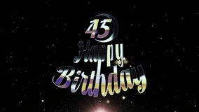 45 Years Celebration, Happy Birthday, Wish Videos