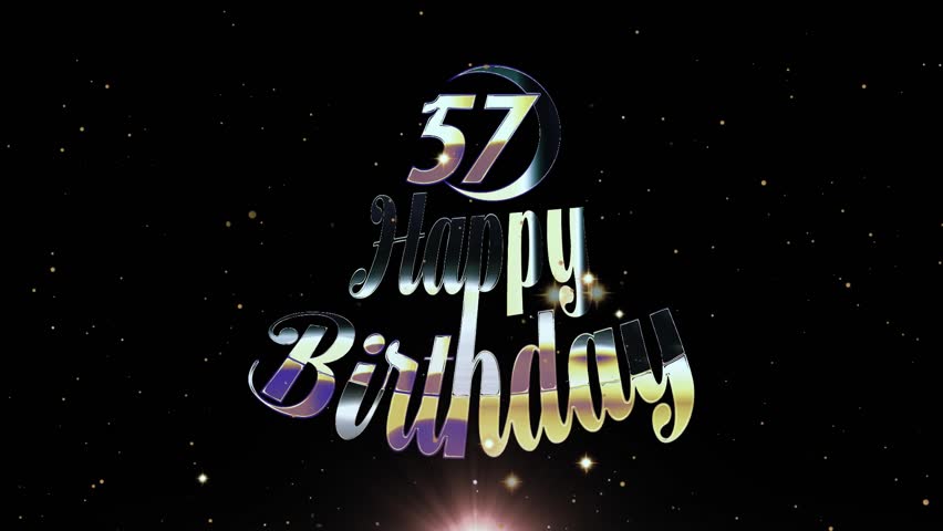 57 Years Celebration, Happy Birthday, Wish Videos Royalty-Free Stock Footage #3479204333