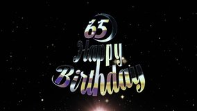 65 Years Celebration, Happy Birthday, Wish Videos