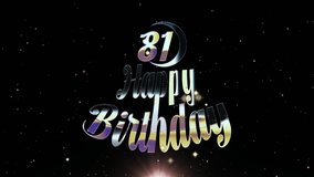 81 Years Celebration, Happy Birthday, Wish Videos