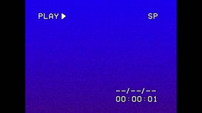 4K footage of the VHS interface with time code for one minute. Interface of an old VCR. Retro TV interface with chromakey - Powered by Shutterstock - Get 15% off with code: PIKWIZARD15