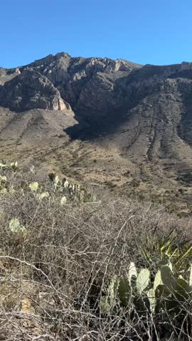 Guadalupe Peak trail in Guadalupe Mountains National Park near the Texas and New Mexico border.