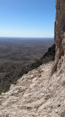 Guadalupe Mountains National Park from the Guadalupe Peak trail.