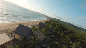 all about Dynamic drone tour of a sunny beach it's amazing to watch 