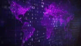 Digital concept binary code animation with computer programming and world map. - Powered by Shutterstock - Get 15% off with code: PIKWIZARD15