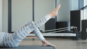 Prenatal Fitness Coach Demonstrates Safe Leg Exercise for Pregnancy - Powered by Shutterstock - Get 15% off with code: PIKWIZARD15