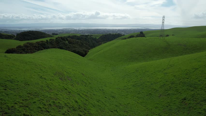 Flying over Coyote hills California