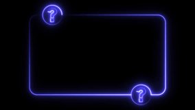 Question Mark frame Motion Element transparent background animation .This engaging animation adds depth and intrigue to your visuals, captivating audiences and sparking curiosity. - Powered by Shutterstock - Get 15% off with code: PIKWIZARD15