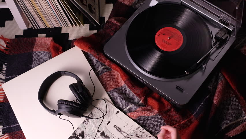 record player headphones