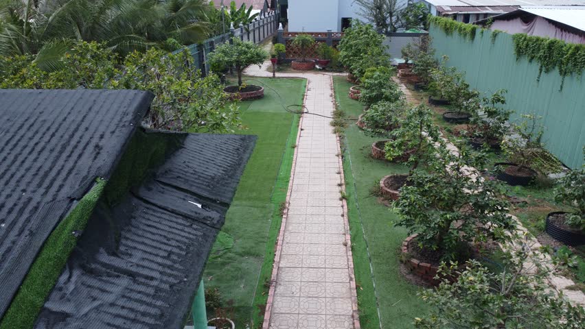 The garden of a successful farmer in Rach Gia city, Kien Giang province in 2024