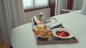 Continental Breakfast Tray in Hotel Room - Powered by Shutterstock - Get 15% off with code: PIKWIZARD15