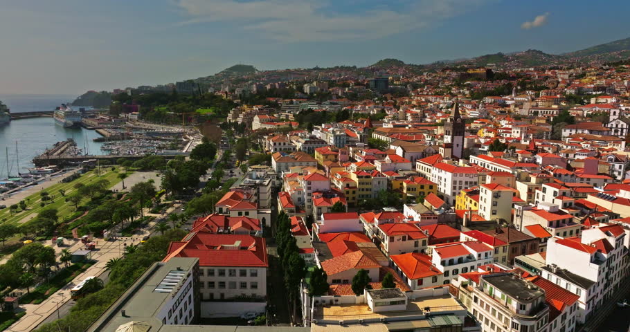 Aerial view of Funchal, Madeira