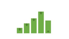 Business and Finance Graph Up. Economy business Growth And Success Arrow animation. Increasing business data market bar graph chart diagram. Economic graph up development background - Powered by Shutterstock - Get 15% off with code: PIKWIZARD15