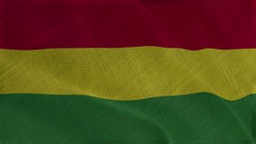 Flag of Bolivia, Bolivia 3D Animation flag waving in the wind. 4K Bolivia Flag Animation waving with fabric texture.
