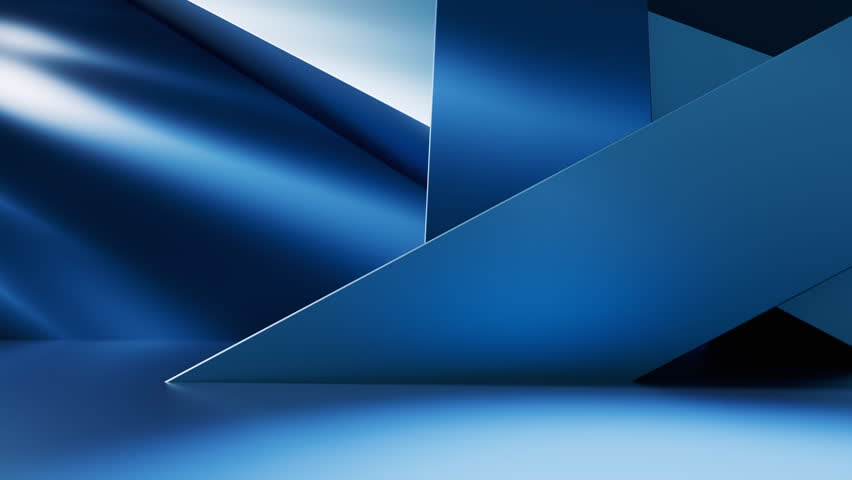 Abstract geometric interior structure, 3d rendering. Motion graphic.