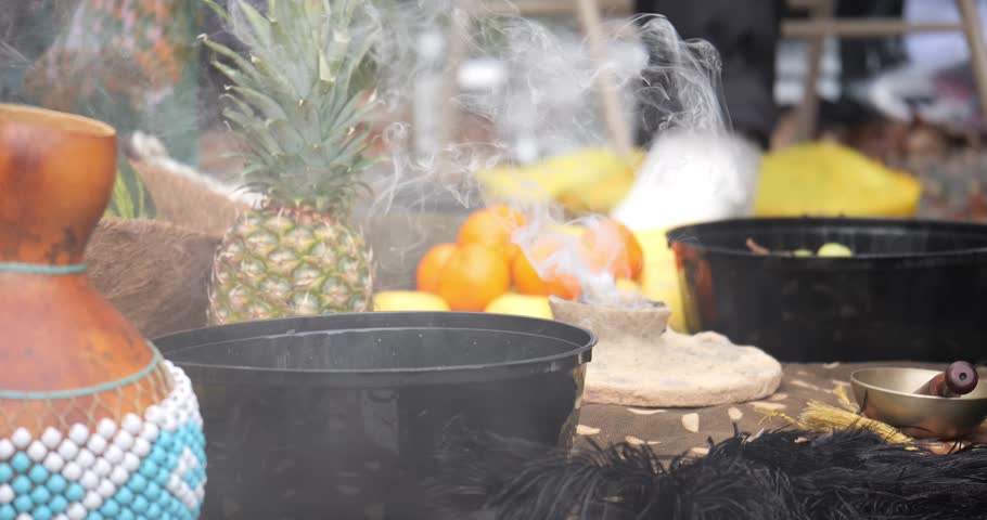 Dancers and drummers at Congo Square Rhythms Festival in Louis Armstrong Park New Orleans, Louisiana