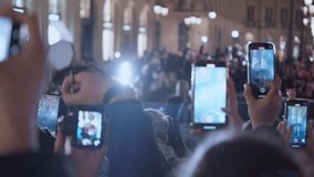 Paparazzi taking photos on the red carpet. Close up photo cameras.  - Powered by Shutterstock - Get 15% off with code: PIKWIZARD15