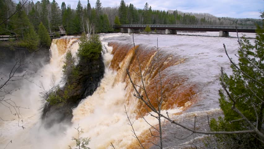 View of Kakabeka Falls, Ontario, Canada.