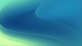 Teal blue, green gradient wave abstract motion background loop animation