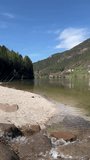 Video of the stream that flows into the Piazze lake in Bedollo in the province of Treno