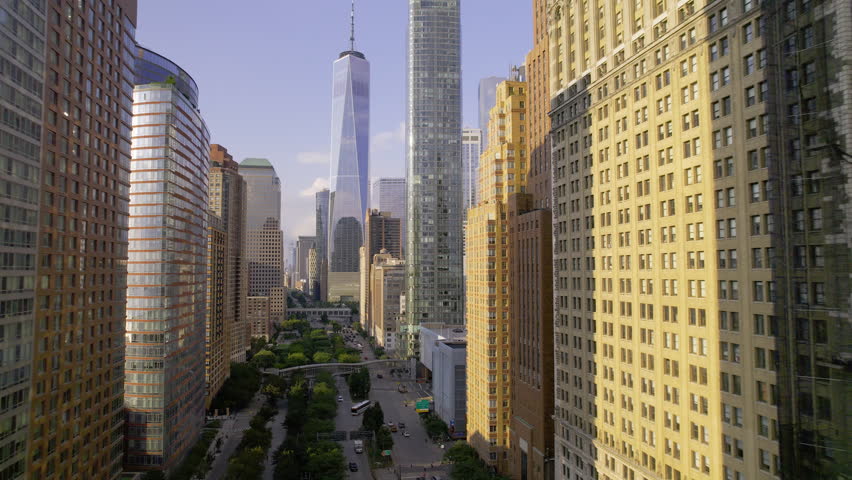 Manhattan Aerial New York City Drone 4K Royalty-Free Stock Footage #3481295989