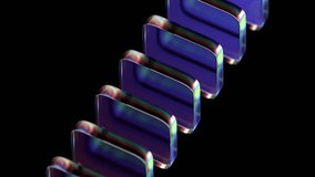 Abstract animation, 3d render of rotating glass blocks, 4k seamless looped video - Powered by Shutterstock - Get 15% off with code: PIKWIZARD15