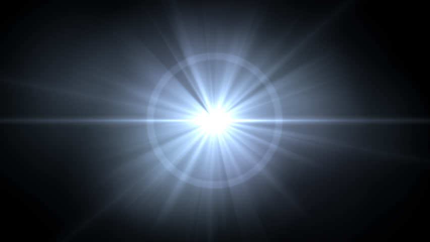 Optical lens flare effect. 4K resolution. Very high quality and realistic.on black background