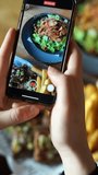 salad and fast food photographs vertical video