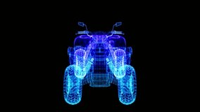 Futuristic Quad Bike interface concept. Scan technology. AI Digital background. Motion design 4k - Powered by Shutterstock - Get 15% off with code: PIKWIZARD15