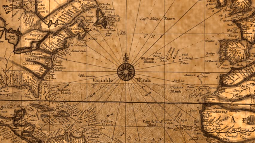Historical pirate treasure map of the world, 1600s. Ancient mariner's world - Powered by Shutterstock - Get 15% off with code: PIKWIZARD15