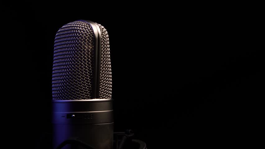 Professional Studio Microphone, Close Up With Copyscape