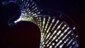 Analysing the digital projection of the dna for genetic biology research. Researching the biological composition of the genetic helix. Researching the biological structure of the genetic code. - Powered by Shutterstock - Get 15% off with code: PIKWIZARD15