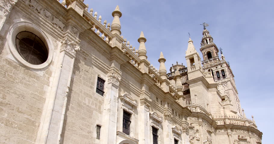 UNESCO World Heritage Site The Giralda bell tower of Seville Cathedral in Seville, Spain