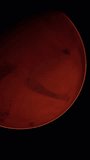 red planet Mars in the starry sky