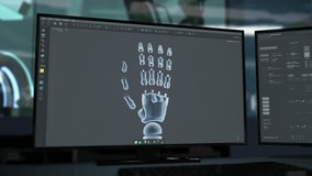 Robotic Arm Components Assembly In Prototyping Production Program. Connecting Finger Segments Of Futuristic Robotic Arm. Mechatronics Production. Designing Robotic Arm. Cyberware Production - Powered by Shutterstock - Get 15% off with code: PIKWIZARD15