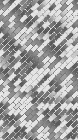 Vertical video moving black and white bricks squares loop animation background