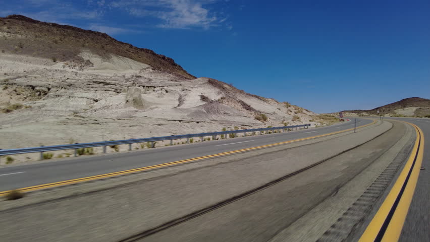 395 Scenic Byway Northbound 2 Red Rock Canyon to Ridgecrest 0Three Quarter L MultiCam Driving Plate Sierra Nevada Mts California Royalty-Free Stock Footage #3482118553