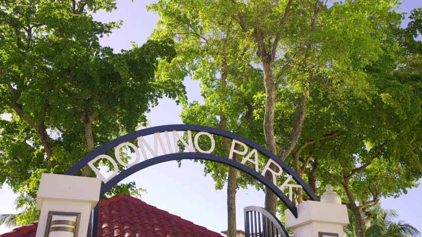 Domino Park Miami 4k stock video