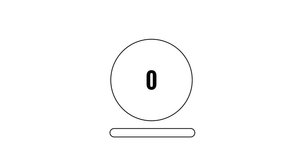 Modern filling Circle Loading loop animation on the white background. 4K resolution video of loading icon animation. 4K resolution loader