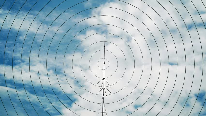 Radio Network transmitter with Radio Wave effect