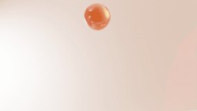 Vitamin C, Cosmetic Essence, Liquid bubble, gel bubble, Molecule inside Liquid Bubble on water background. - Powered by Shutterstock - Get 15% off with code: PIKWIZARD15