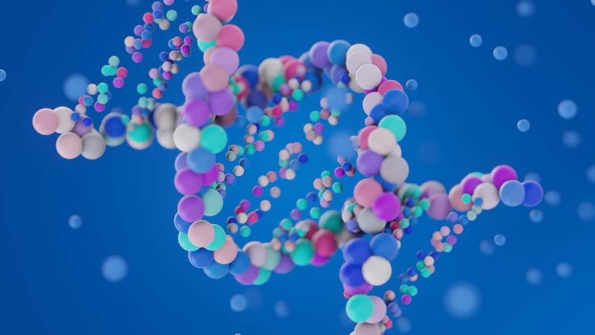 DNA structure genetic biotechnology animation, 3d rendering Royalty-Free Stock Footage #3482185897