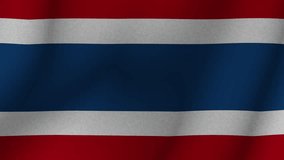 The Flag of Thailand is an evolving 3d national flag of Thailand. 1080p HD animation for presentation