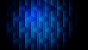 Abstract creative motion geometric shape on gradient blue background. Video animation Ultra HD 4k footage.