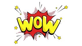 Comic speech bubble with expression text wow - Powered by Shutterstock - Get 15% off with code: PIKWIZARD15