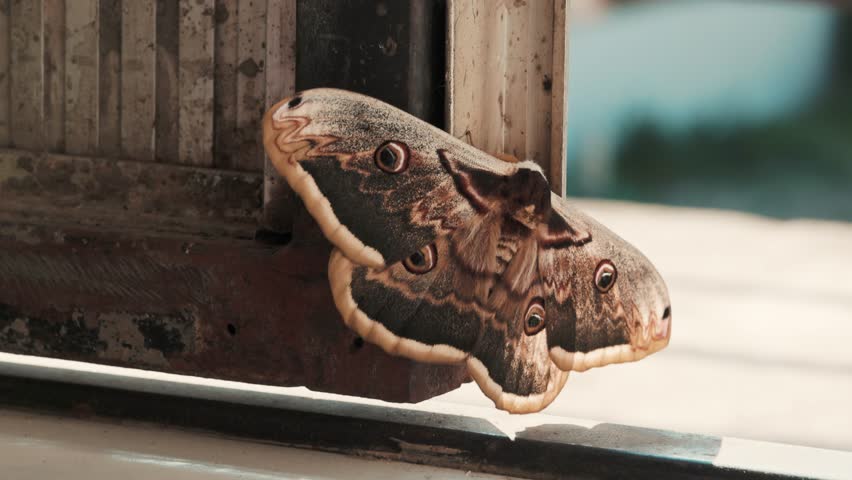Colorful butterfly with huge wings. Lepidoptera. Entomology.