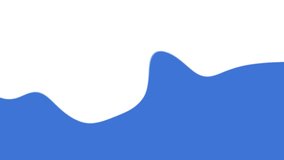 Simple Water wave looping animation. ocean Blue water wave background. k1_2040